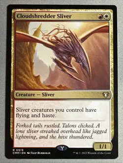 MTG / Cloudshredder Sliver / CMM / #919 / Regular / Rare / NM - Image 1