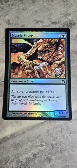 Muscle Sliver Premium Deck Series: Slivers Foil Common Creature MTG NM - Image 1