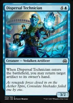 X4 Dispersal Technician Aether Revolt LP/NM MTG Magic DNA GAMES - Image 1