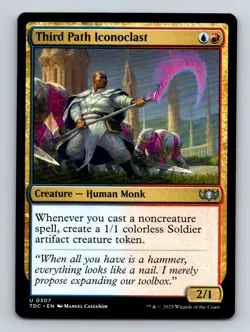 #307 Third Path Iconoclast 2025 Tarkir: Dragonstorm Commander * Uncommon - Image 1