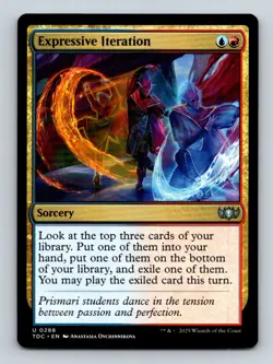 #288 Expressive Iteration 2025 Tarkir: Dragonstorm Commander Uncommon - Image 1