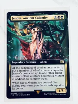 MTG Magic the Gathering Jenova, Ancient Calamity Extended Art FIN 493 FFVII NM - Image 1