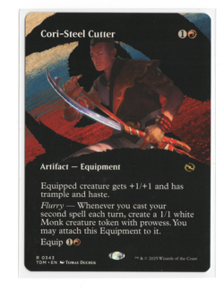 MTG - Cori-Steel Cutter - Borderless Foil - Tarkir: Dragonstorm TDM - NM - Image 1