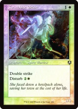 Twinblade Geist (Retro Foil) - Uncommon - INR - Magic MTG NM - Image 1