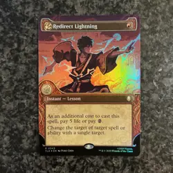 1x - Redirect Lightning - FOIL SHOWCASE #343 - Avatar: The Last Airbender MTG - Image 1