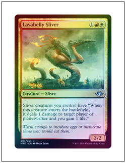 1x Lavabelly Sliver, Foil, Magic the Gathering MTG NM - Image 1
