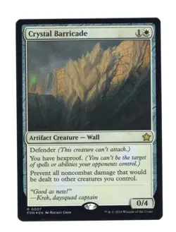 Crystal Barricade | Foil | NM | MTG | 0007 | Rare | FDN - Foundations - Image 1