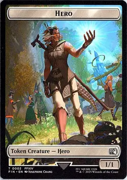 Hero (0002) // Knight Double-Sided Token T FINAL FANTASY 2 // 10 LP Magic - Image 2