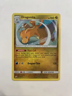 Dragonite 119/181 - Pokemon TCG Sun & Moon Team Up Promo COSMOS Holo Rare NM - Image 1
