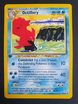 Octillery 34/64 1st Edition - Neo Revelation Set - Pokemon Card - Excellent - Image 1