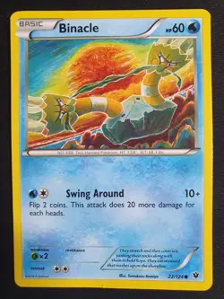 Binacle 22/124 - Fates Collide Set - Pokemon Card - Moderately Played - Image 1