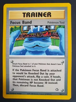Focus Band 86/111 Trainer - Neo Genesis Set - Pokemon Card - Excellent Condition - Image 1