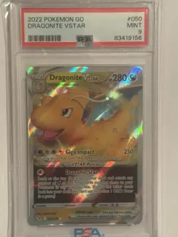 Pokemon Karte - Dragonite VSTAR (050/078) Pokemon Go - PSA 9 - MINT Condition - Image 2