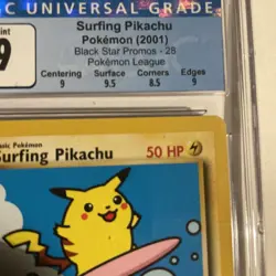 Pokemon Surfing Pikachu Black Star Promo 2001 - Mint Cgc Psa Bgs - Image 2