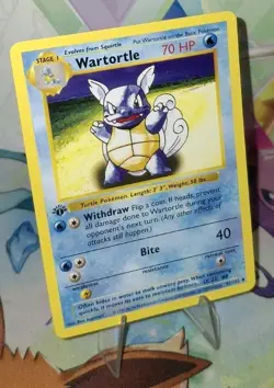 Pokemon TCG 1st Edition Shadowless Wartortle 42/102 Nm/Better - Image 4
