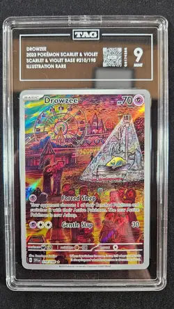 Drowzee 210/198 Pokemon Scarlet & Violet Base IR TAG 9 - Image 1