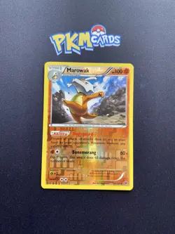 Pokemon TCG Marowak Fates Collide 37/124 Reverse Holo Rare LP. - Image 1