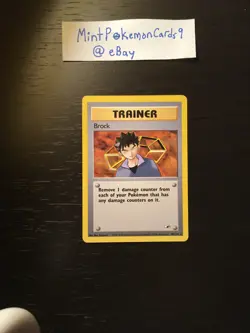 Brock Trainer - 98/132 - Non Holo Rare - Gym Heroes Set Pokemon - Near Mint - Image 1