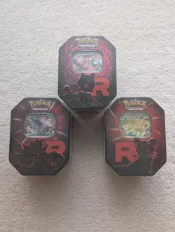 Pokemon TCG - Team Rocket Tins (FULL SET OF 3) - Brand New Sealed - Image 1