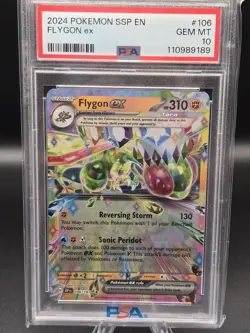 2024 Flygon EX Ultra Rare Pokemon Surging Sparks PSA 10 Gem Mint - Image 1