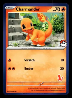 Charmander Blue Border Stamped My First Battle - Pokemon - Image 1