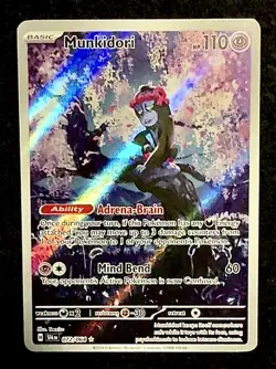 Pokemon TCG Munkidori 072/064 Sv: Shrouded Fable Holo 2024 Gold Star Rare ? NM - Image 1