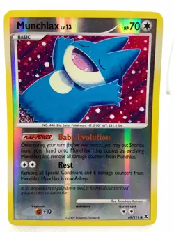 Munchlax Rising Rivals 69/111 Reverse Holo Common Pokemon TCG - Image 1