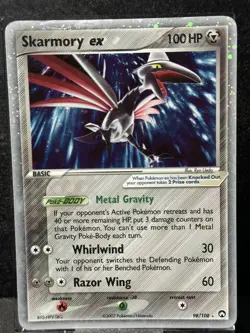 Skarmory Ex - 98/108 - Pokemon Power Keepers Ultra Rare VERY DAMAGED - Image 1