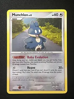 Munchlax 33/130 Diamond & Pearl Regular NEAR MINT Rare 2007 Pokemon TCG - Image 1