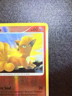 Pokemon Vulpix Reverse Holo 107/123 from Mysterious Treasures in DMG condition! - Image 4