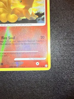 Pokemon Vulpix Reverse Holo 107/123 from Mysterious Treasures in DMG condition! - Image 5