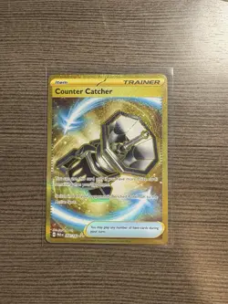 Pokemon TCG Counter Catcher Paradox Rift 264/182 Gold Hyper Rare Holo NM - Image 1
