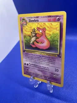 Slowbro 1st Edition 43/62 Pokemon TCG Fossil Uncommon Card Near Mint NM - Image 3