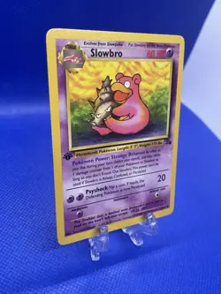 Slowbro 1st Edition 43/62 Pokemon TCG Fossil Uncommon Card Near Mint NM - Image 4