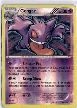 Pokemon Gengar Reverse Holo Rare TCG Card Generations 35/83 Pokemon Trading - Image 3