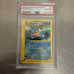 Blastoise PSA 10 Pokemon Card. Expedition Base Set 36/165 Rare Non Holo GEM MINT - Image 1