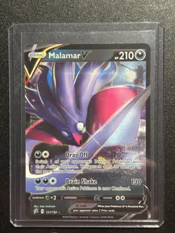 Pokemon TCG Malamar V 121/192 - Rebel Clash Holo - Ultra Rare - M/LP Card - Image 1