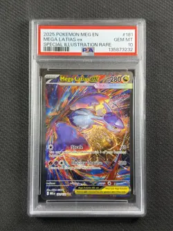 Pokemon Card PSA 10 Gem Mt Mega Latias Ex SIR 2025 Mega Evolutions 181/132 - Image 1