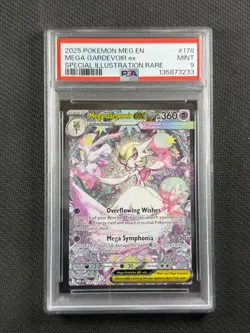 Pokemon Card PSA 9 Mint Mega Gardevoir Ex SIR 2025 Mega Evolutions 178/132 - Image 1