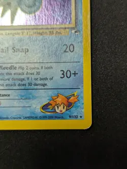 Pokemon TCG Misty's Seadra 1st Edition Holo Card 009/132 Gym Heroes - Image 5