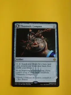 Thaumatic Compass. Ixalan rare artifact Magic the Gathering Card. - Image 1