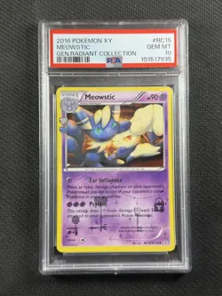 Pokemon Card PSA 10 Gem Mt Meowstic Generations Radiant Collection XY RC15/RC32 - Image 1