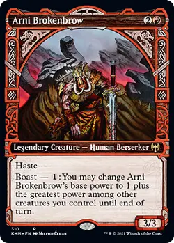 MTG - Arni Brokenbrow - Foil - Showcase, Kaldheim - Image 1