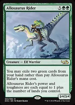 MTG - Allosaurus Rider, Duel Decks Anthology - Image 1
