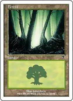 MTG - Forest (330) - Foil Seventh Edition - Image 1