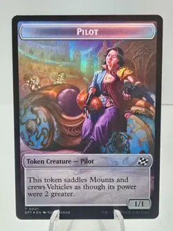 Vehicle 12 / Pilot 1 - Token - Foil - DFT - NM - MTG Magic the Gathering - Image 1