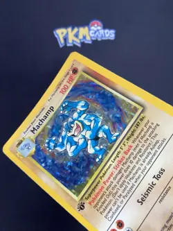 Pokemon TCG Machamp Base Set 8/102 1st Edition Holo Rare HP. - Image 2