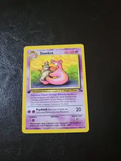 Pokemon Fossil Set 1st Edition Regular Finish Slowbro 43/62 LP-NM OC485 - Image 1