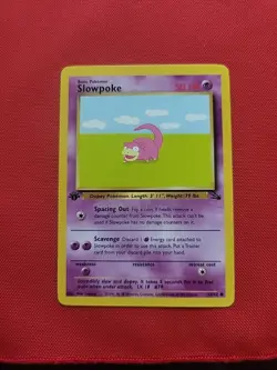 Pokemon: Slowpoke 55/62 And Slowbro 43/62 1st Edition Fossil Non-holo - NM -I136 - Image 3