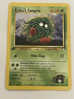 Erika’s Tangela 79/132 1st Edition Pokemon TCG 1995, 96, 98 WOTC - Image 1